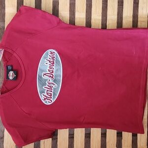 Euc! Harley Davidson tshirt cap sleeves